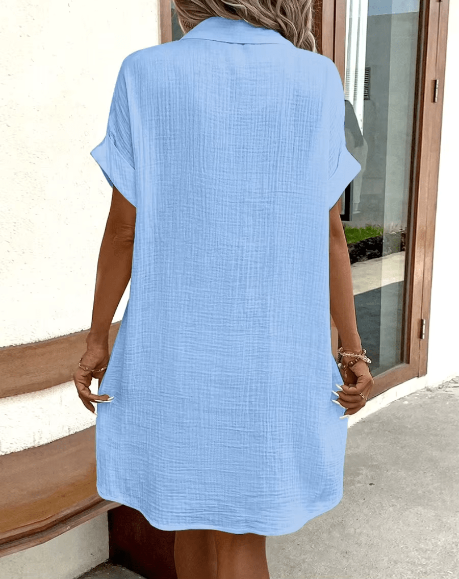 Luz | Bequemes Hemdkleid mit Knöpfen