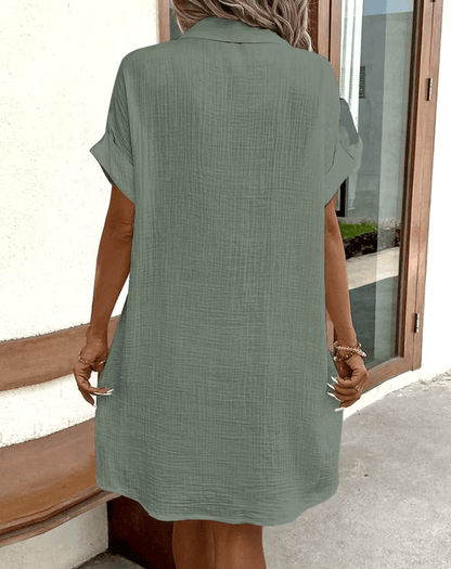 Luz | Bequemes Hemdkleid mit Knöpfen