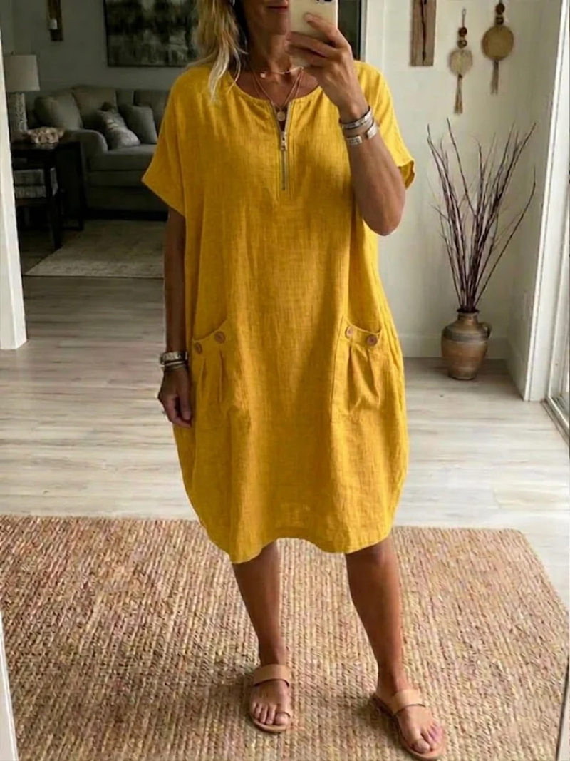 Adelise Sommerkleid mit V-Ausschnitt