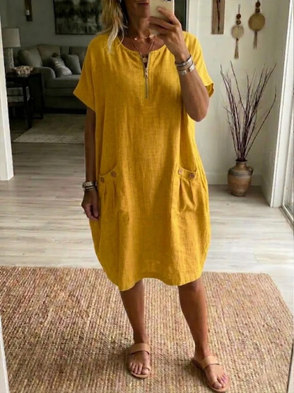 Adelise Sommerkleid mit V-Ausschnitt