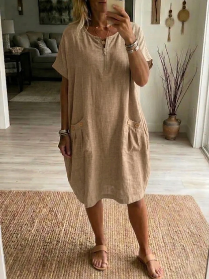 Adelise Sommerkleid mit V-Ausschnitt