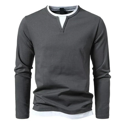 Alwin | Premium Langarmshirt aus gekämmter Baumwolle