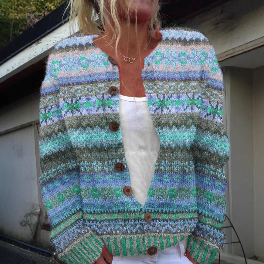 Michelle - Stylischer bedruckter Pullover