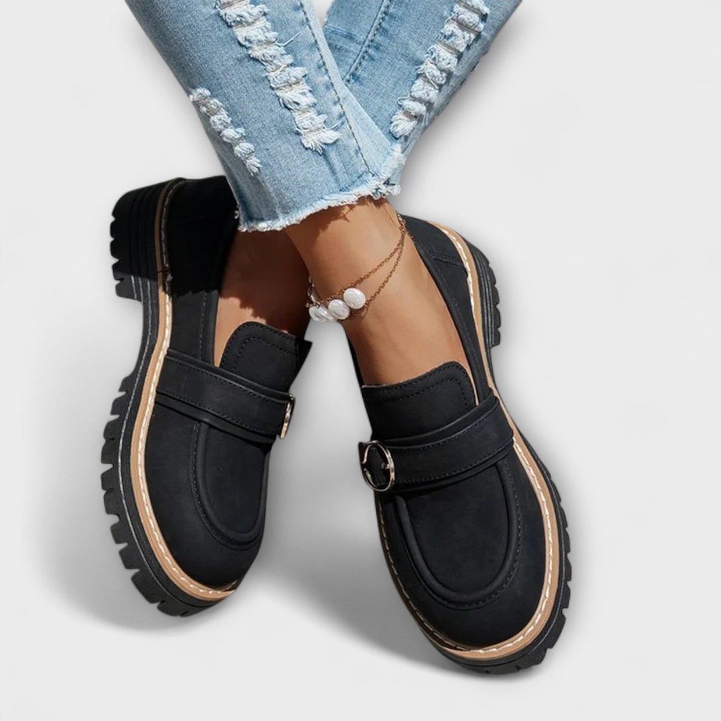Lora – Casual Loafers mit runder Spitze