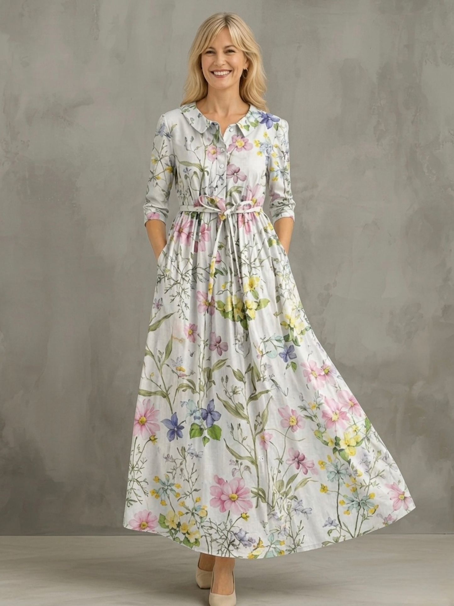 Eryzelle | Elegantes Kleid für den frühen Frühling