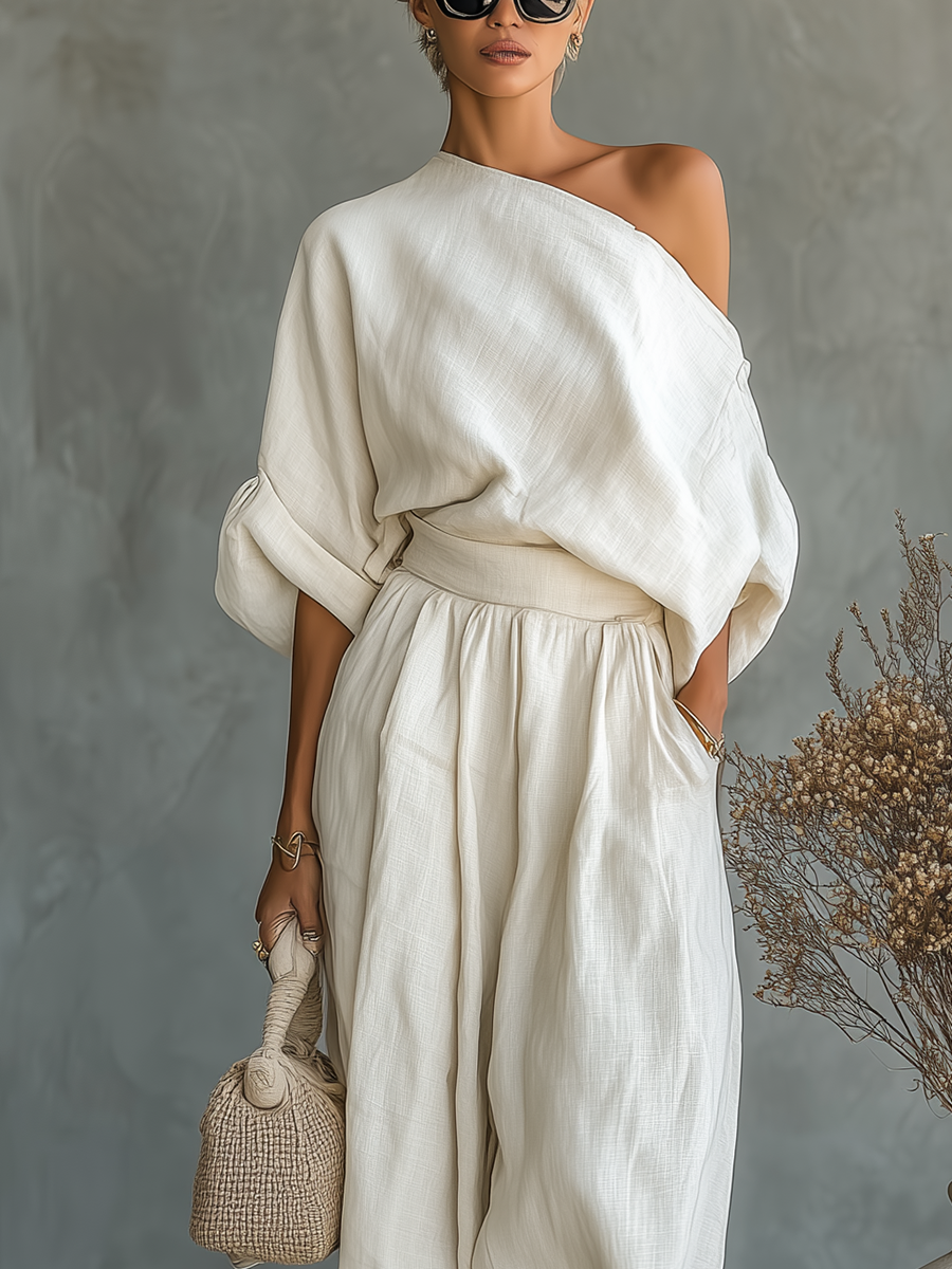 Odelise – Premium Leinen Zweiteiliges Set