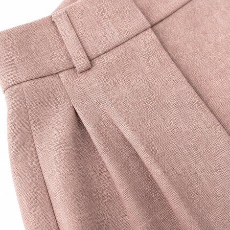 Linelle – Geplissiertes High-Waist Wide-Leg Blazer-Set
