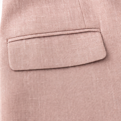 Linelle – Geplissiertes High-Waist Wide-Leg Blazer-Set