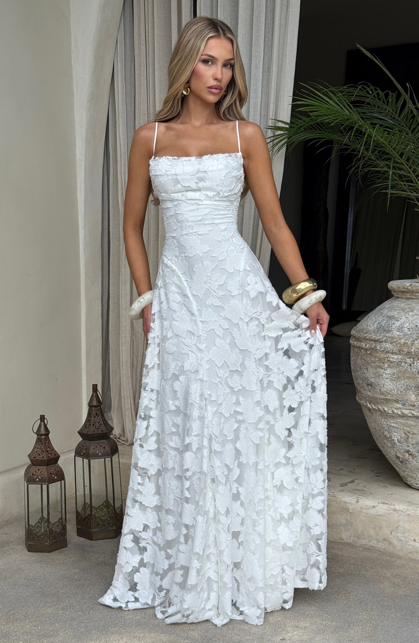 Hebe - Florales Maxikleid