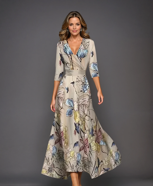 Chic Kleid mit Floral Druck