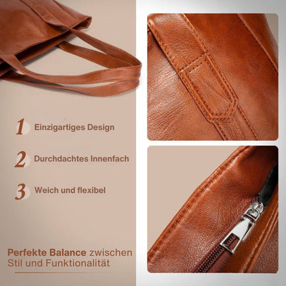 Klara - Klassische Leder-Umhängetasche