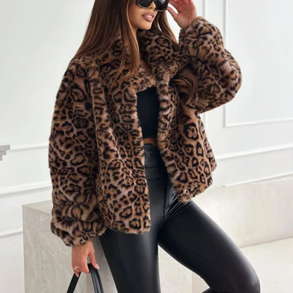 Leona - Luxus Leopardmantel