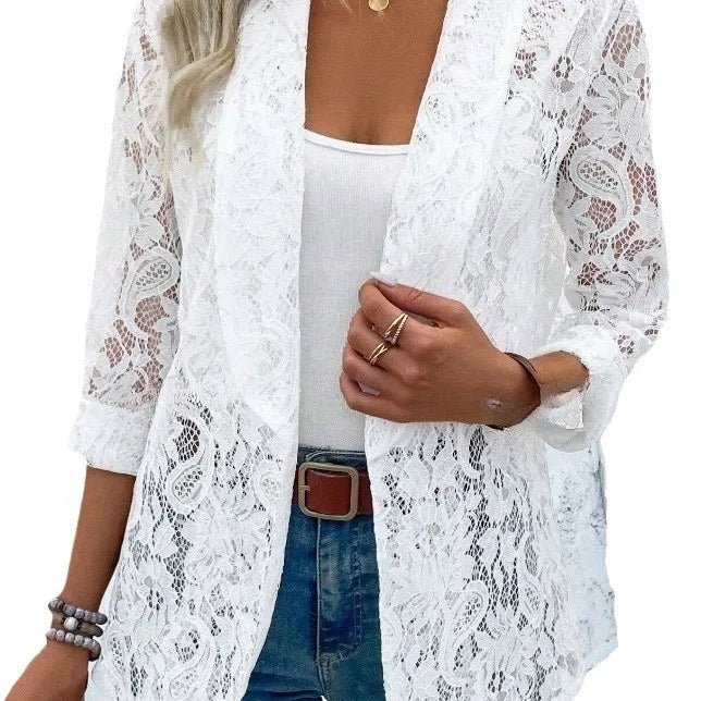 Lucienne -  Eleganter Damenblazer mit Spitze