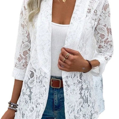 Lucienne -  Eleganter Damenblazer mit Spitze