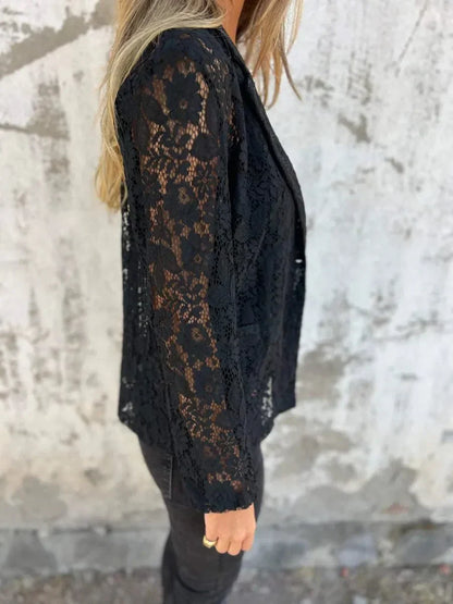 Lucienne -  Eleganter Damenblazer mit Spitze