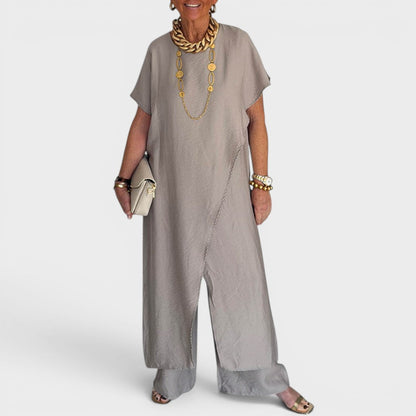 Roseth - Set aus Tunika im Lagenlook und weiter Hose