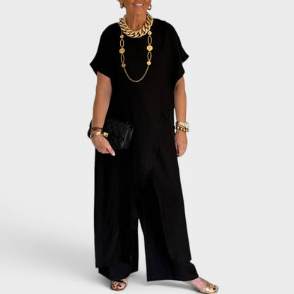 Roseth - Set aus Tunika im Lagenlook und weiter Hose