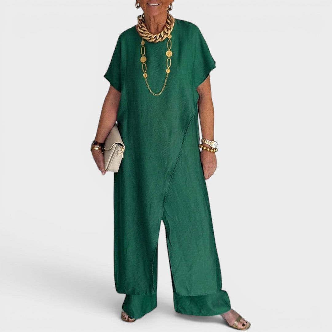 Roseth - Set aus Tunika im Lagenlook und weiter Hose