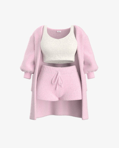 Tallulah – Bouclé Strick Pyjama Set