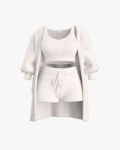 Tallulah – Bouclé Strick Pyjama Set
