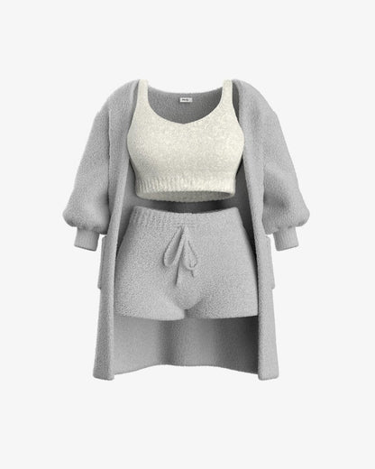 Tallulah – Bouclé Strick Pyjama Set