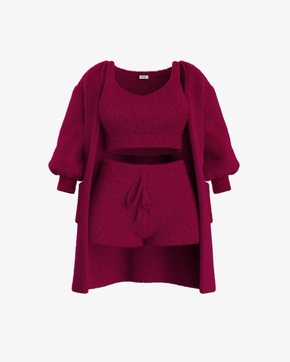 Tallulah – Bouclé Strick Pyjama Set