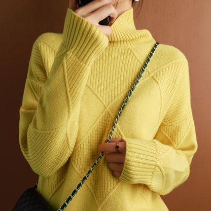 Cozy Rollkragenpullover