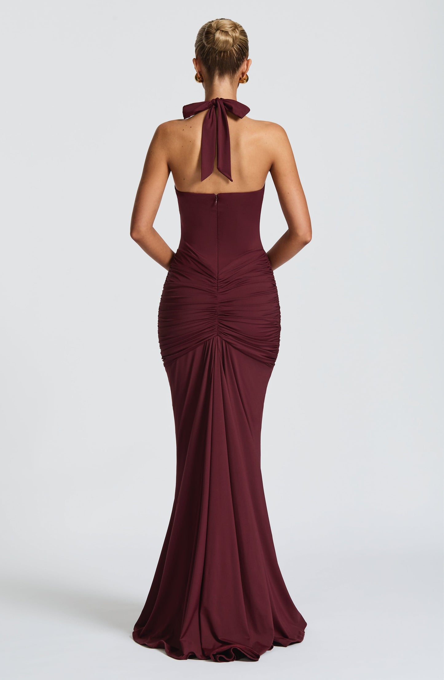 Graces - Drapiertes Jersey-Maxikleid