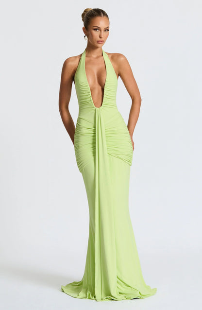 Graces - Drapiertes Jersey-Maxikleid