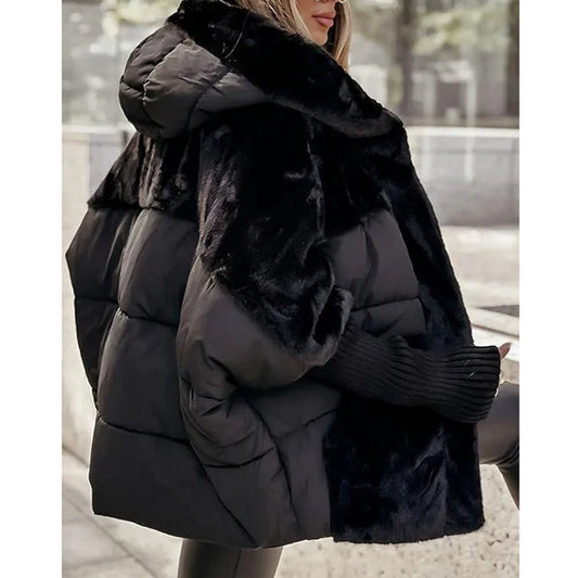 Yohan - Patchwork-Puffer mit Kapuze