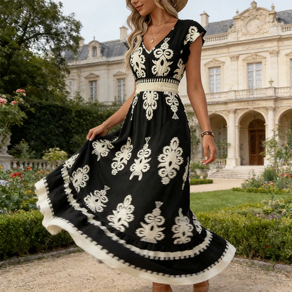 Osyrel - Bedrucktes Midi-Kleid