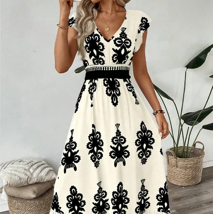 Osyrel - Bedrucktes Midi-Kleid