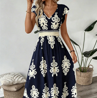 Osyrel - Bedrucktes Midi-Kleid