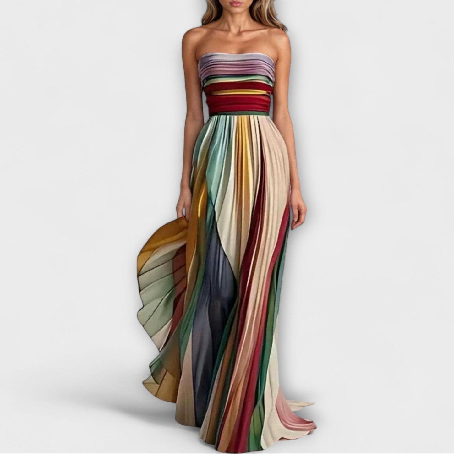 Liva™ - Lange Kleid aus hochwertigem Stoff