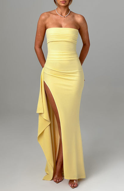 Bia - Maxikleid – Zitrone