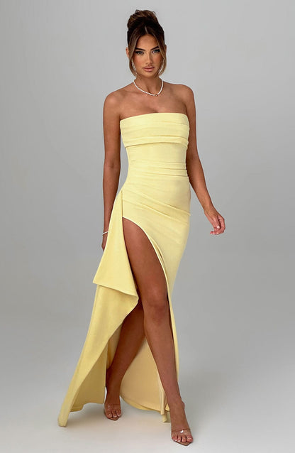 Bia - Maxikleid – Zitrone