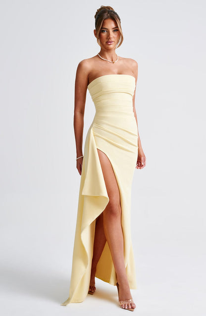 Bia - Maxikleid – Zitrone