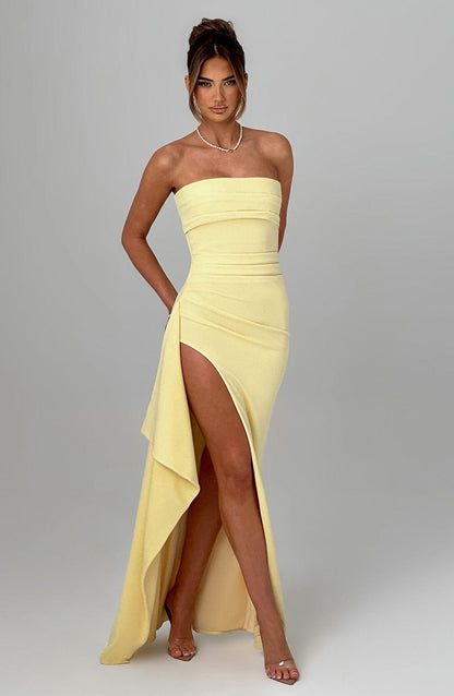 Bia - Maxikleid – Zitrone